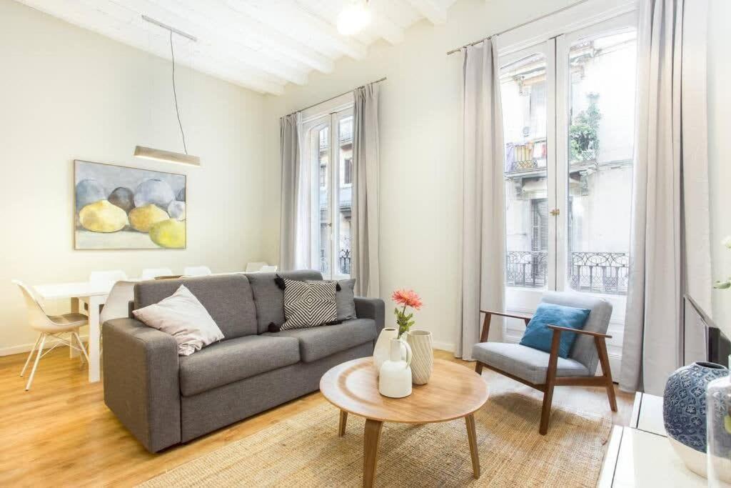 Bright And Modern 4bedroom With Terrace In Ramblas P1 Appartement